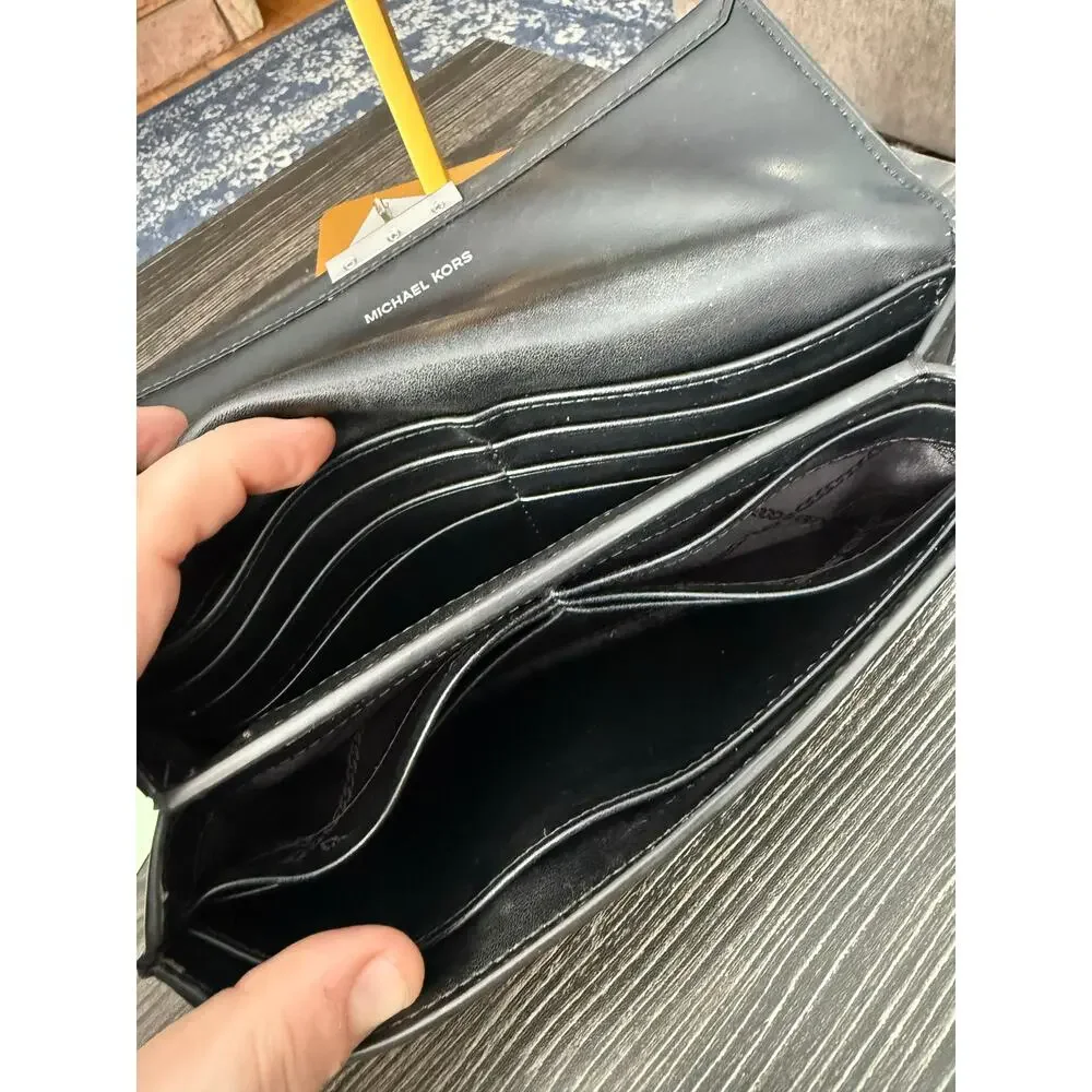 MICHAEL KORS Black Cece Large Wallet